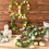 Metal Frame Linear Easter Flower Garden Tinsel Easter DIY  Holiday Hanging Ornaments 4