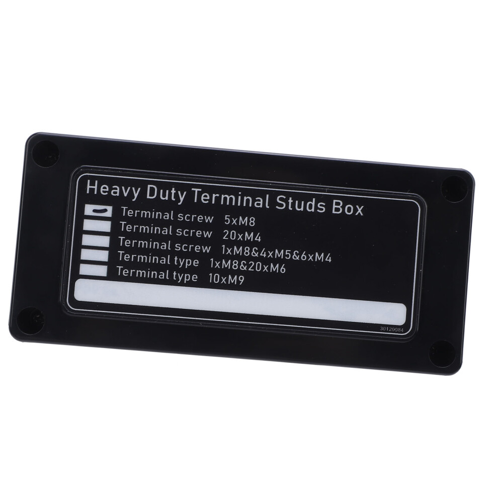 5 Way Power Distribution Block Dc48v 300A M8 X 5 Marine Battery Bus Bar Black 8471391145182