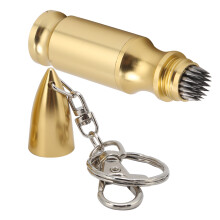 Aluminum Billiard Pool Cue Tip Shaper Repair Tool 7.7x1.6cm Gold