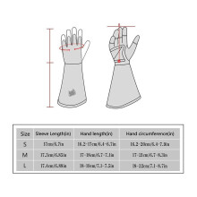 (Light Blue, S) Floral Print Women\'s Safety Gardening Gloves