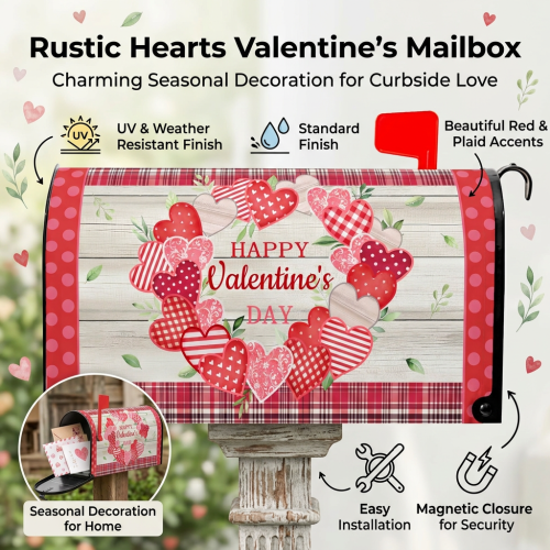 (5) Waterproof Floral Magnetic Mailbox Cover 1