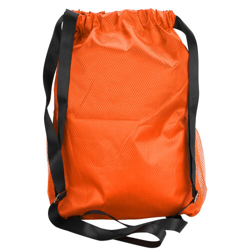 Waterproof Drawstring Backpack Orange 41x34x13cm Travel Storage Bag