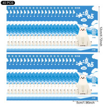 (40pcs) Cool Gel Patches for Summer - Adults & Kids