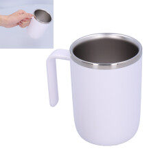 Self-Stirring Coffee Cup 360ml, White, Smart Office Drink Maker