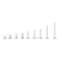 450 Pcs Aluminium Flat Head Rivets M2.5 x 3-20mm Long Solid Fasteners