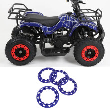 8 Zoll ATV Radnabenabdeckungsring Blau – Kratzfester Kunststoff, Universell