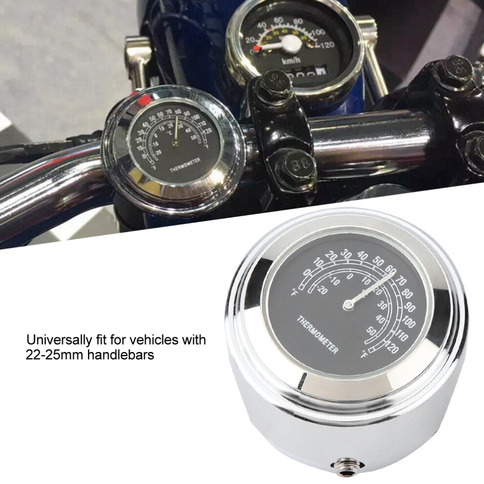 22-25Mm Motorcycle Temp Dial Gauge Handlebar Mount Waterproof Thermometer 4331391654319