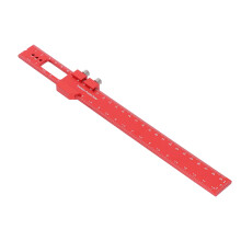 12 Inch Aluminum Alloy Pocket Ruler for Accurate Woodworking Marking