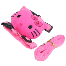 Rosa Kaninchen & Katze Nylon-Leine Geschirr Brust Set für kleine Haustiere, M