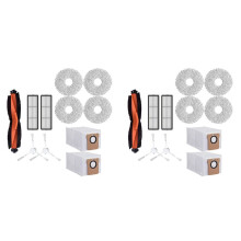 2Conjunto para X20 +/X20plus Robô Aspirador de Pó Acessórios Filtro Mop Almofadas Sacos Pó Peças Reposição