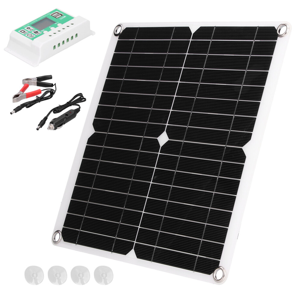 40W 18V Flexible Monocrystalline Solar Panel Kit With 50A Usb Controller 9431391671080