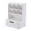 Multifunctional Pen Holder Storage Box Drawer Multi-Layer Dustproof Desktop Office Supplies Storage Box White 1