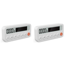 2X Digital Kitchen Timer Magnetic Kitchen Timer Clock Home Cooking Food Tools Timer for Kids Camping Classroom