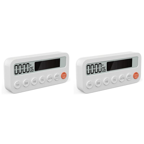 2X Digital Kitchen Timer Magnetic Kitchen Timer Clock Home Cooking Food Tools Timer for Kids Camping Classroom 1