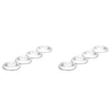 8 PCS Amplificador Speaker Pés Spikes Pads Substituição Alto-Falantes Amplificador Gravador Pés Pad Prata
