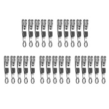 25X Llaveros de Clip Multiusos Herramienta de Clip de Suspensión con Mosquetón Perfecto para Colgar Herramientas EDC, Linternas, Etc.