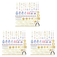 600 Pcs Crystal Suncatcher,Sun Catchers with Crystals, Kits for Adults, with Rainbow Maker, Prism, Pendants Gold