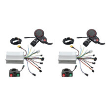 2X Kit de Painel de Controlador de Scooter Elétrico 48V 25A com Display TF-100 + Botão de Interruptor para Peças de Scooter Elétrico M4