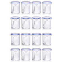 16 Sets Paint Container with Stainless Steel Mixing  Touch  Paint Cups with Lids Paint Storage Containers (800 ML)