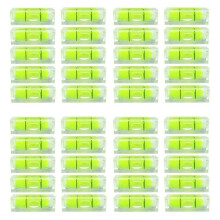 40Pcs Bubble Spirit Level 10X10X29mm Square Levels for Wall Frames Art Displays Picture Hanging RV Tripod Measuring