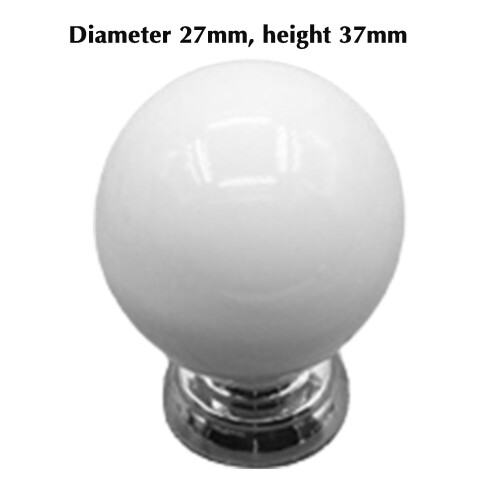 (White) Ceramic Cabinet Knobs for Kitchen Doors 2