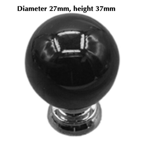(Black) Ceramic Cabinet Knobs for Kitchen Doors 2