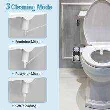 Toilet Accessories Non-Electric Self-Cleaning Double Nozzle Hot and Cold Water Mix Bathroom Accessories G7/8