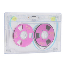 Purple Blank Cassette Tape 46min, Low Noise, 10x6.5cm