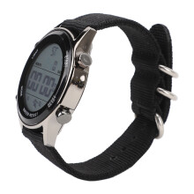 Men Digital Sports Watch Rainproof, Dual Time, Nylon Strap, Stopwatch, 50m Water Resistance