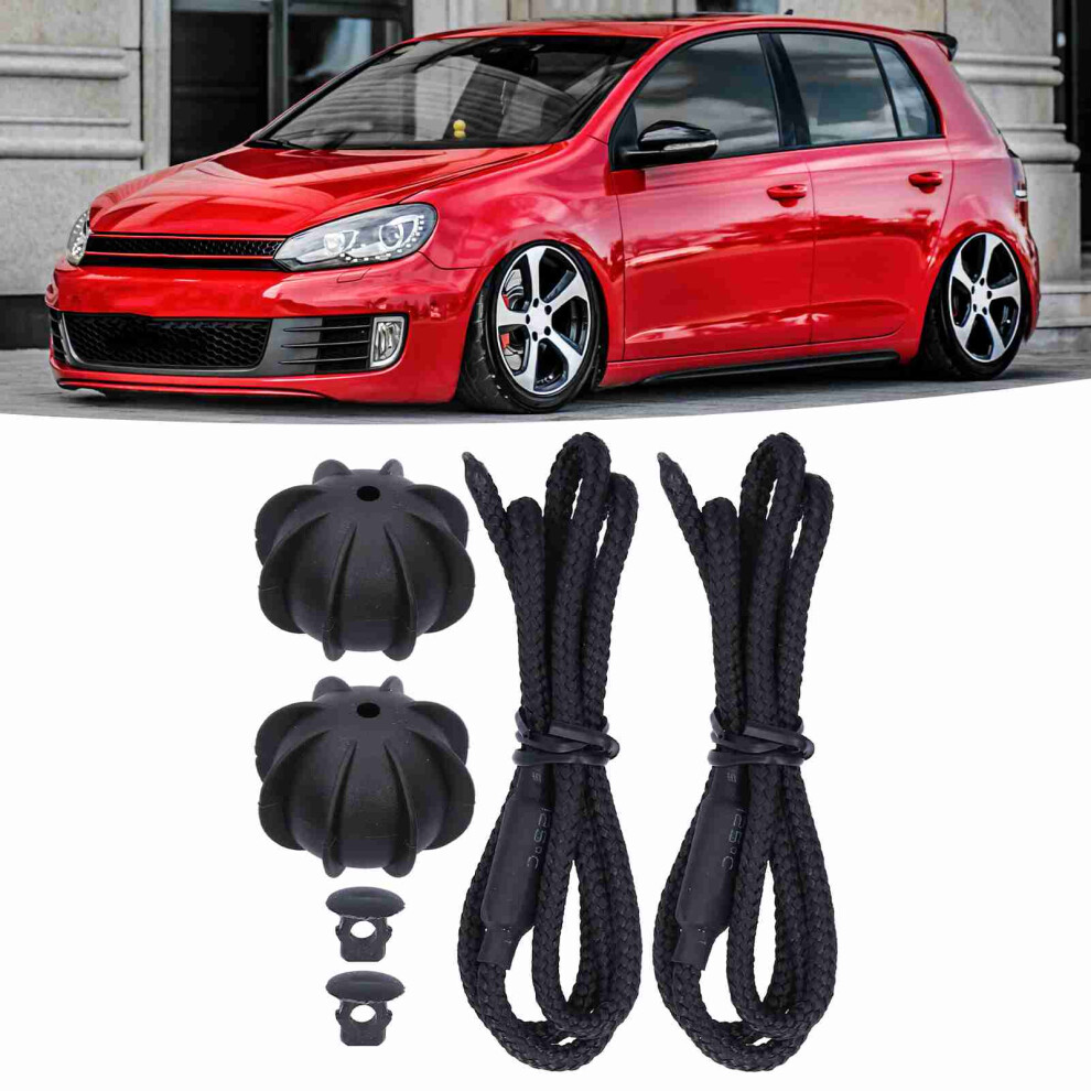 2Pcs Rear Trunk Parcel Shelf Strings For Mk6 & R20, 49Cm Black 8391391648929