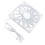 140mm PWM ARGB Ultra Thin Computer Case Fan 15mm White 1