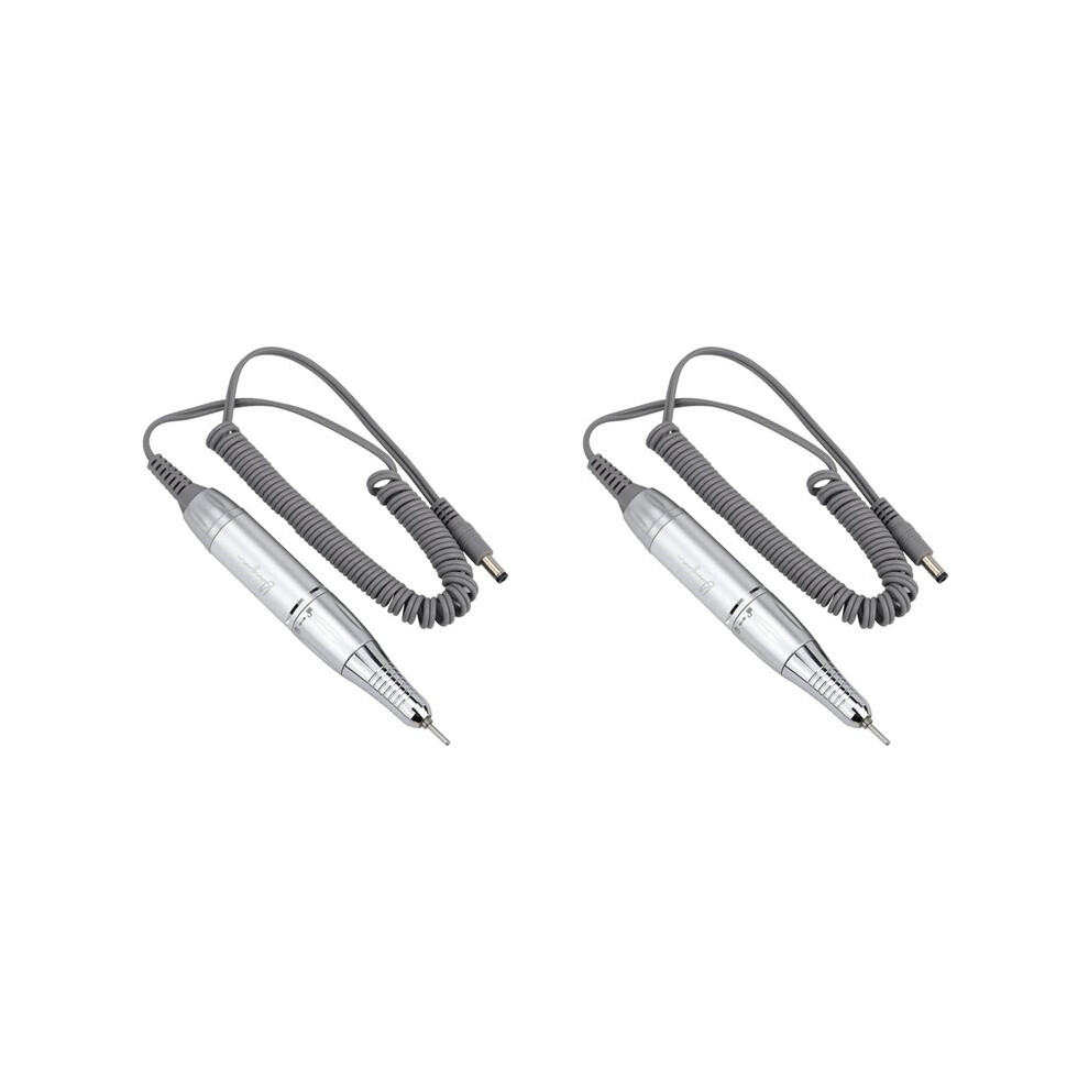 2X Professional Electric Nails Drill Handle Nails Art Drill Handpiece File Grind Machine Manicure Drill  Plug