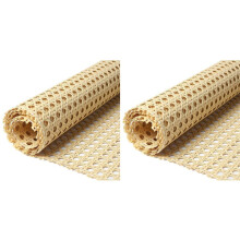 2pcs 80-Inch Long (6.6 Ft) Rattan Webbing Rolls 16-Inch Wide Natural Rattan Webbing for Furniture,Chairs, Cabinets