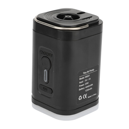 Portable USB Rechargeable Air Pump, 1200mAh, 4.6cm Compact 2