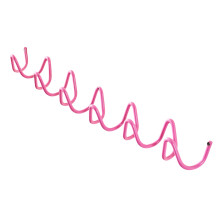Functional 6 Hook Metal Wall Hook With Unique Wavy-Pink