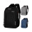 Viaje com estilo: Mochila para laptop de 17 polegadas, uma obra-prima de organização com porta USB integrada, revestimento externo resistent 3