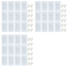 36 Pack Self-Closing Electric Outlet Covers for Child Proofing Safety Wall Socket Plates