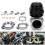 Turbo Esterno Wastegate con Flangia Vband Nera da 60 mm per  Auto Universali per  per 2