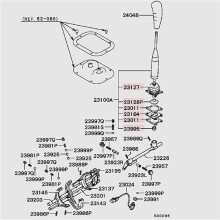 5X M/T Gearshift Level Assy for PAJERO MONTERO II 2Nd V31 V32 V33 V43 MR110456 MR567088 Transmission Case