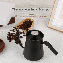 2X 550ML Stainless Steel Coffee Drip Kettle with Thermometer Gooseneck Pour over Coffee Tea Pot Coffee Pots