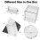 8 Pack K9 Optical Crystal Photography Prism Set,Include 55mm ,50mm Square and Triangular Prism, 60mm Optical Pyramid 4