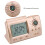 Digital Islamic Clock with Azan, Pray Time, Compass, Thermometer, Backlit LCD, Gold 4