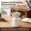 (White With Saucer) Ceramic V60 Coffee Dripper Set w/ Pot 2