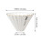 (White With Saucer) Ceramic V60 Coffee Dripper Set w/ Pot 4