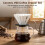 (White With Saucer) Ceramic V60 Coffee Dripper Set w/ Pot 6