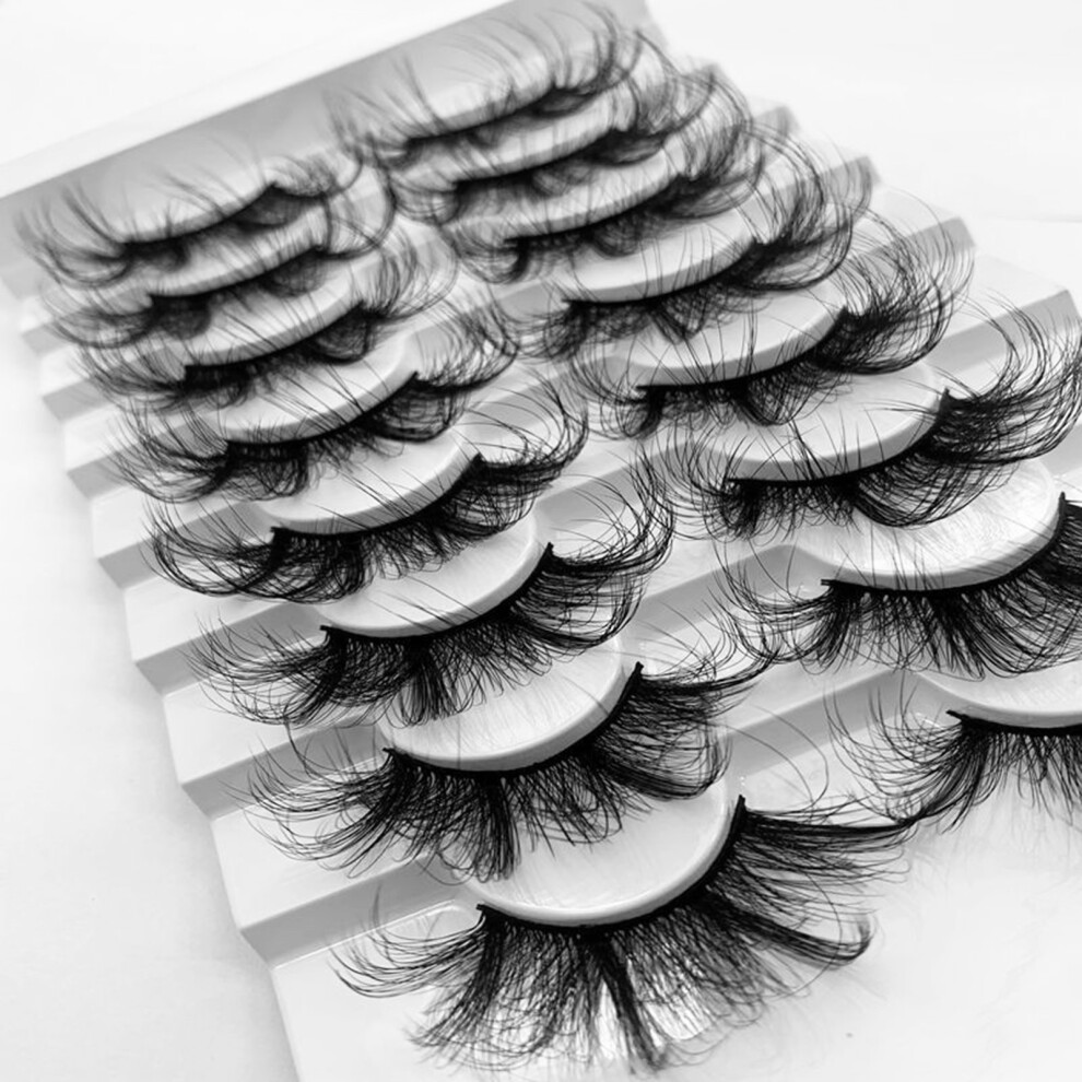 Roc-Electron (21) 8D Curly False Eyelashes For Daily & Stage Makeup
