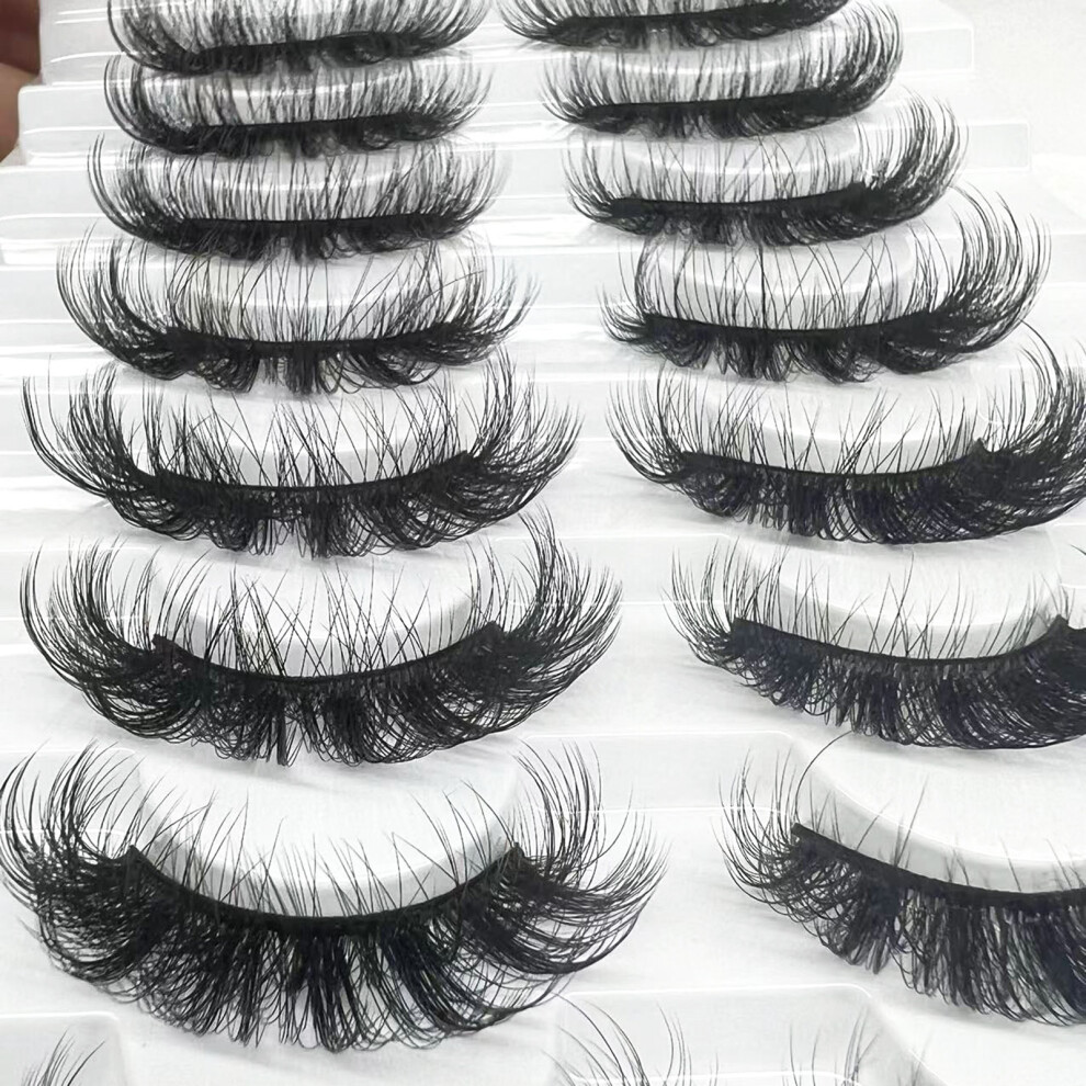 Roc-Electron (39) 8D Curly False Eyelashes For Daily & Stage Makeup