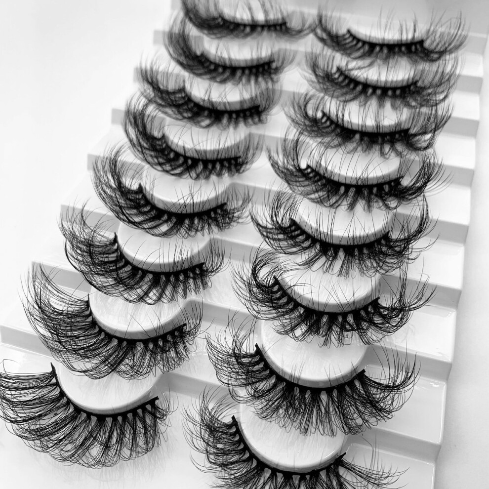 Roc-Electron (3) 8D Curly False Eyelashes For Daily & Stage Makeup