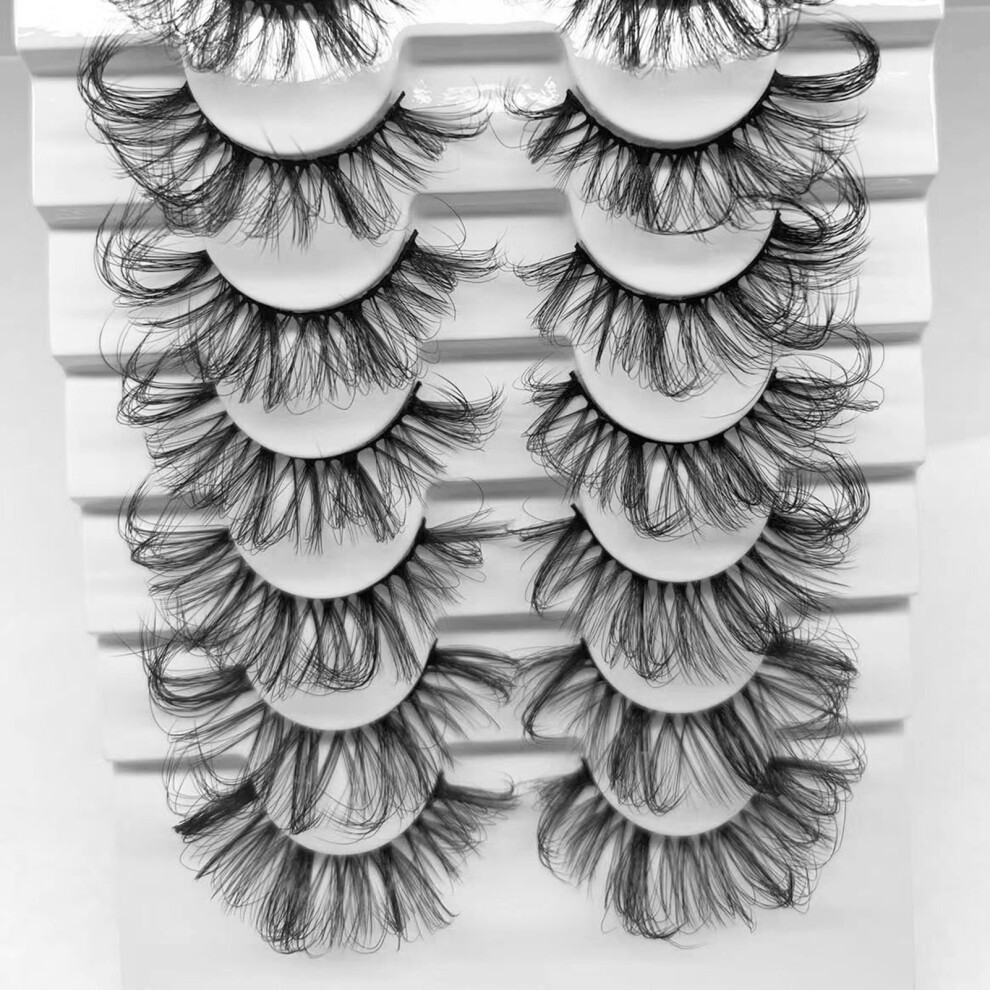 Roc-Electron (30) 8D Curly False Eyelashes For Daily & Stage Makeup