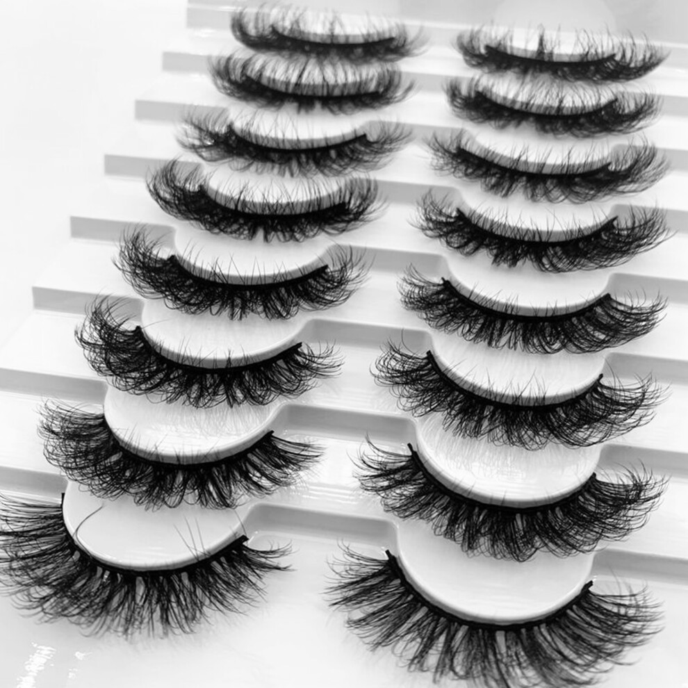 Roc-Electron (28) 8D Curly False Eyelashes For Daily & Stage Makeup